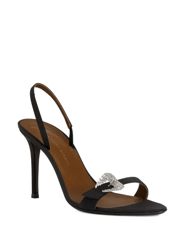 【関税込み】Ludhovica Mignon 90 Sandals - Giuseppe Zanotti - Giuseppe Zanotti 90mm Ludhovica Mignon Sandals | Black