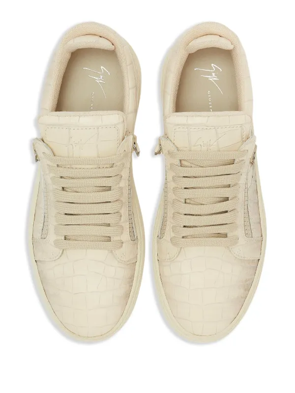 Giuseppe Zanotti GZ94 ダブルジップ ローカットスニーカー