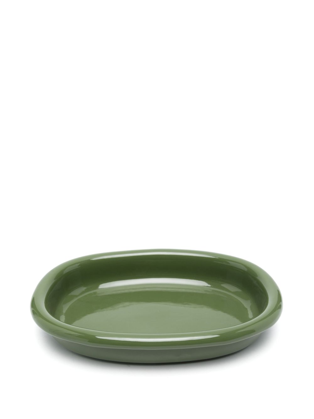 HAY x Rui Pereira Barro Oval dish (6cm x 27cm) - Groen