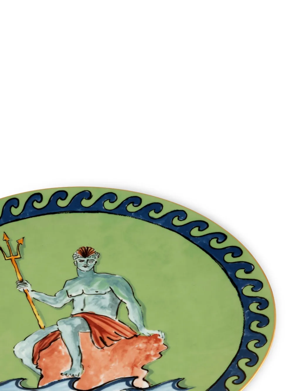 Ginori 1735 Il Viaggio Di Nettuno Charger Plate (33cm) In Green