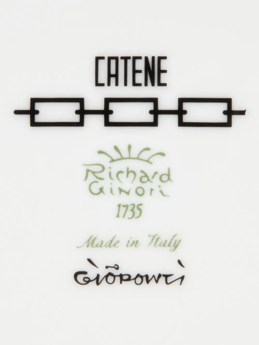 Ginori 1735 Catene Coffe Set (set Of Two) In White