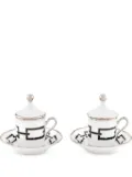 GINORI 1735 Catene coffe set (set of two) - White