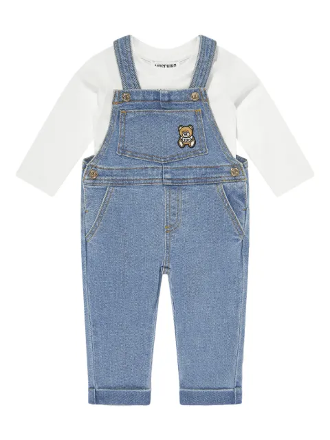 Moschino Kids dungarees T-shirt set