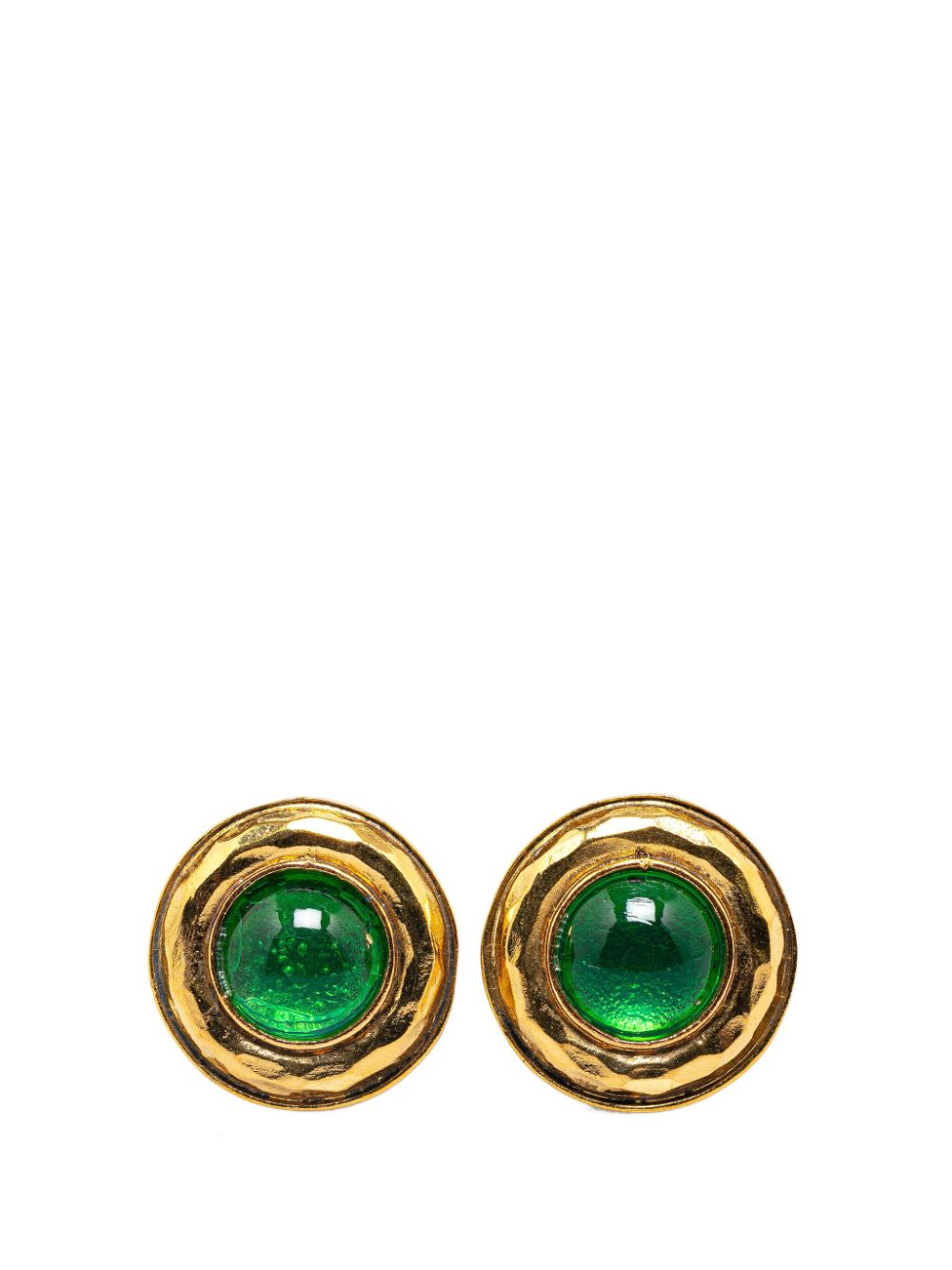 CHANEL Pre-Owned 20th Century Gold Plated Gemstone Clip On Earring costume earrings