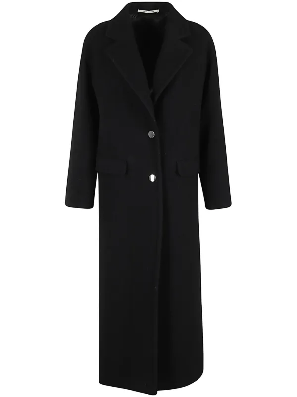 Tagliatore Carine Wool Coat Black FARFETCH PH