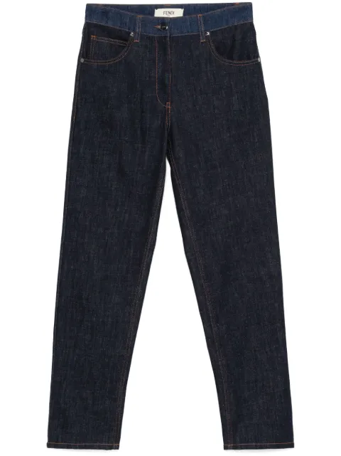 FENDI two-tone jeans