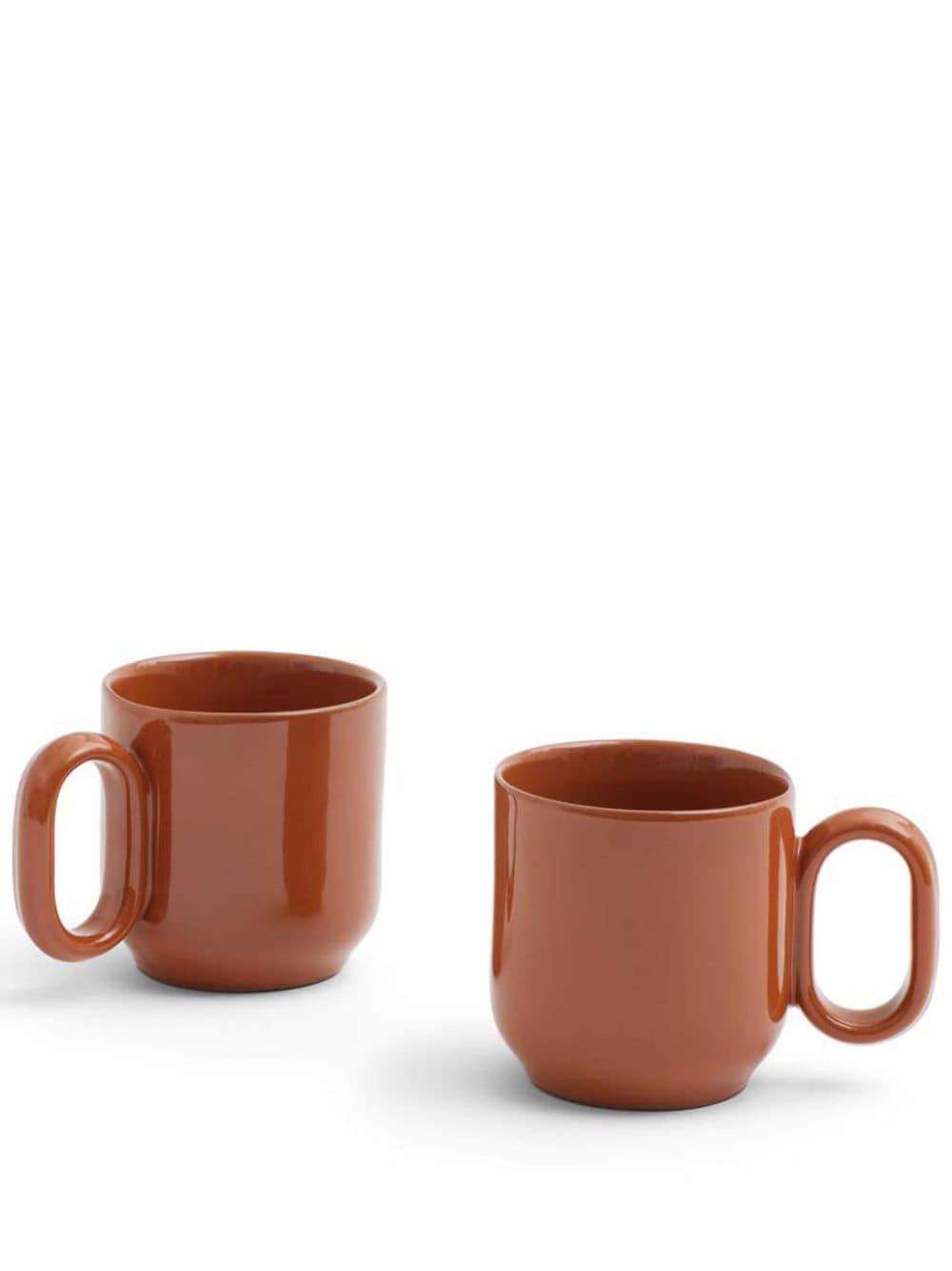 Hay Logo-print Mug (set Of Two) In 褐色