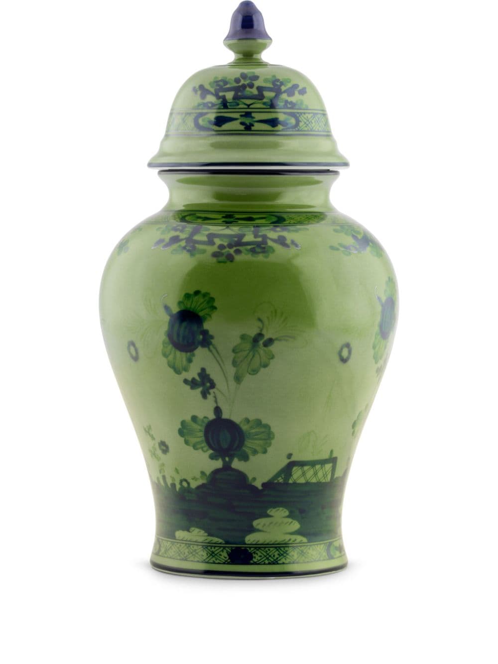 Ginori 1735 Potiche Vase (31cm) In Green