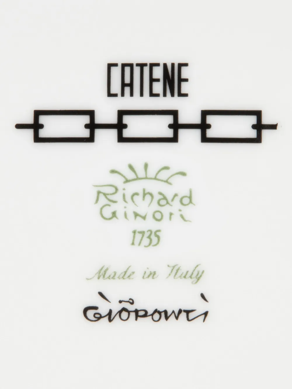 Ginori 1735 Catene Sapphire Round Box In White
