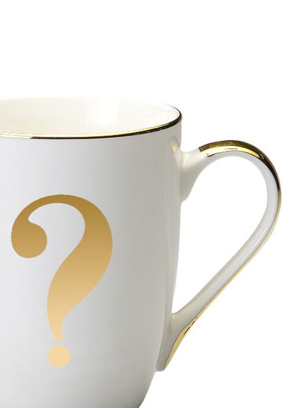 Bitossi Home Question Mark mug (10cm x 8cm) - Wit