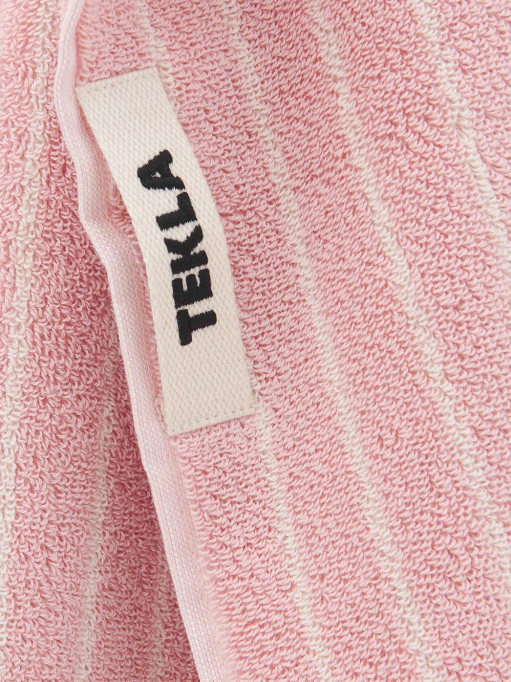 TEKLA striped bath towel - Roze