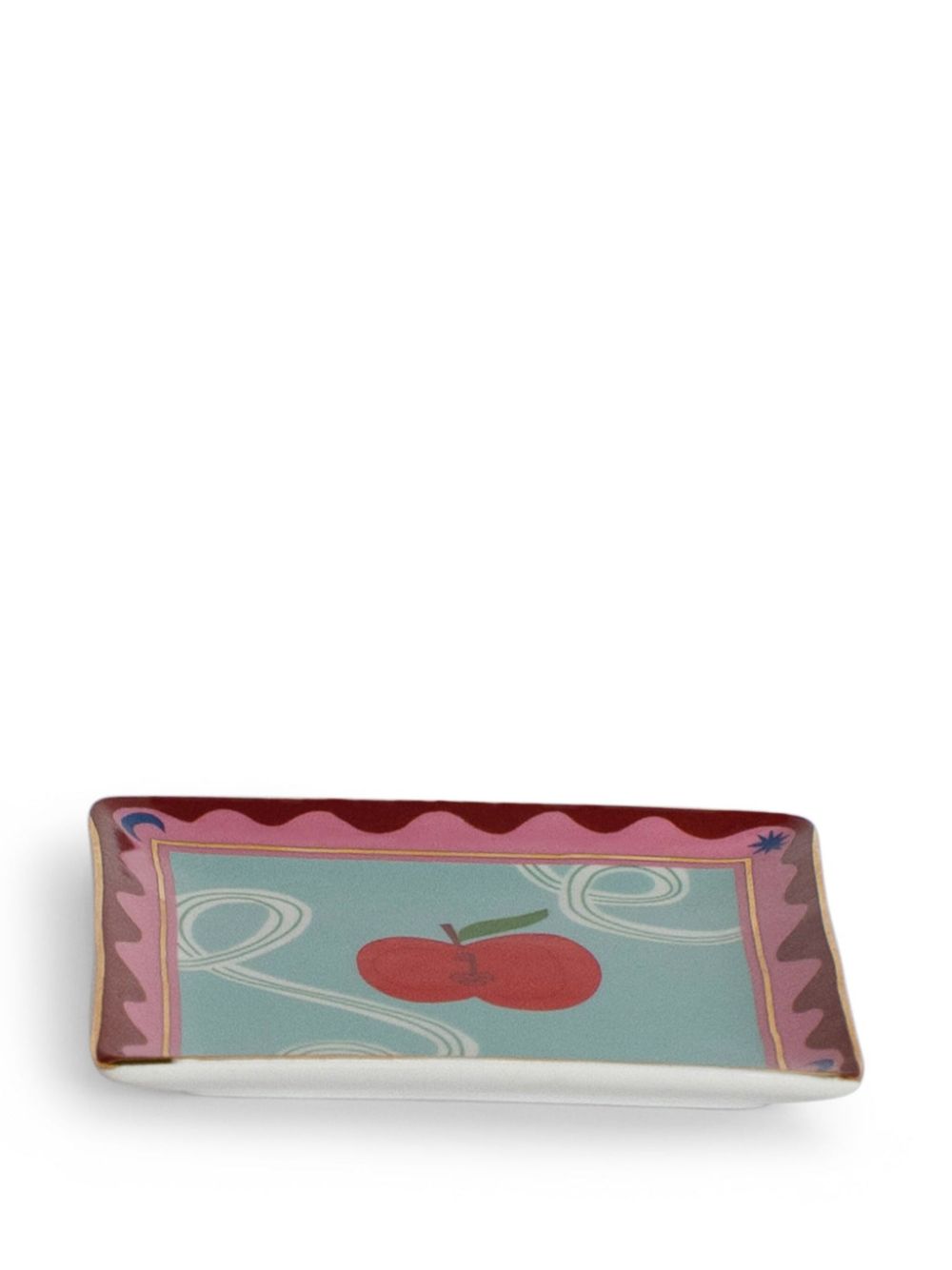 Bitossi Home squared trinket tray (12cm) - Zwart