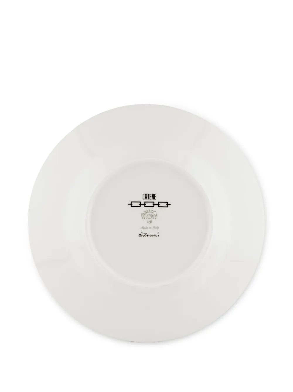 Ginori 1735 Catene Nero Soup Plate (24.5cm) In Weiss