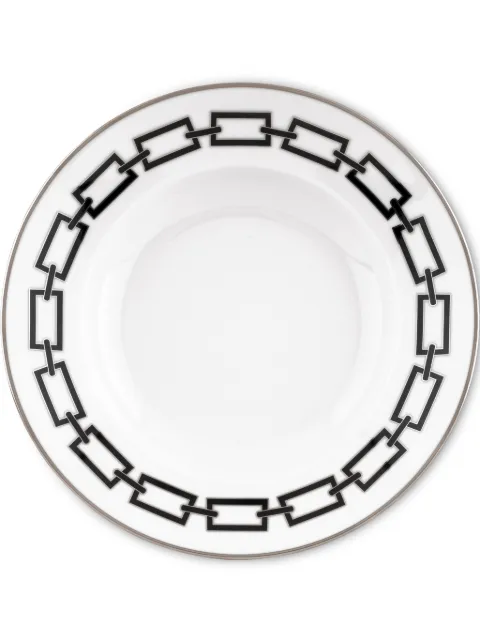 GINORI 1735 Catene Nero soup plate (24.5cm)