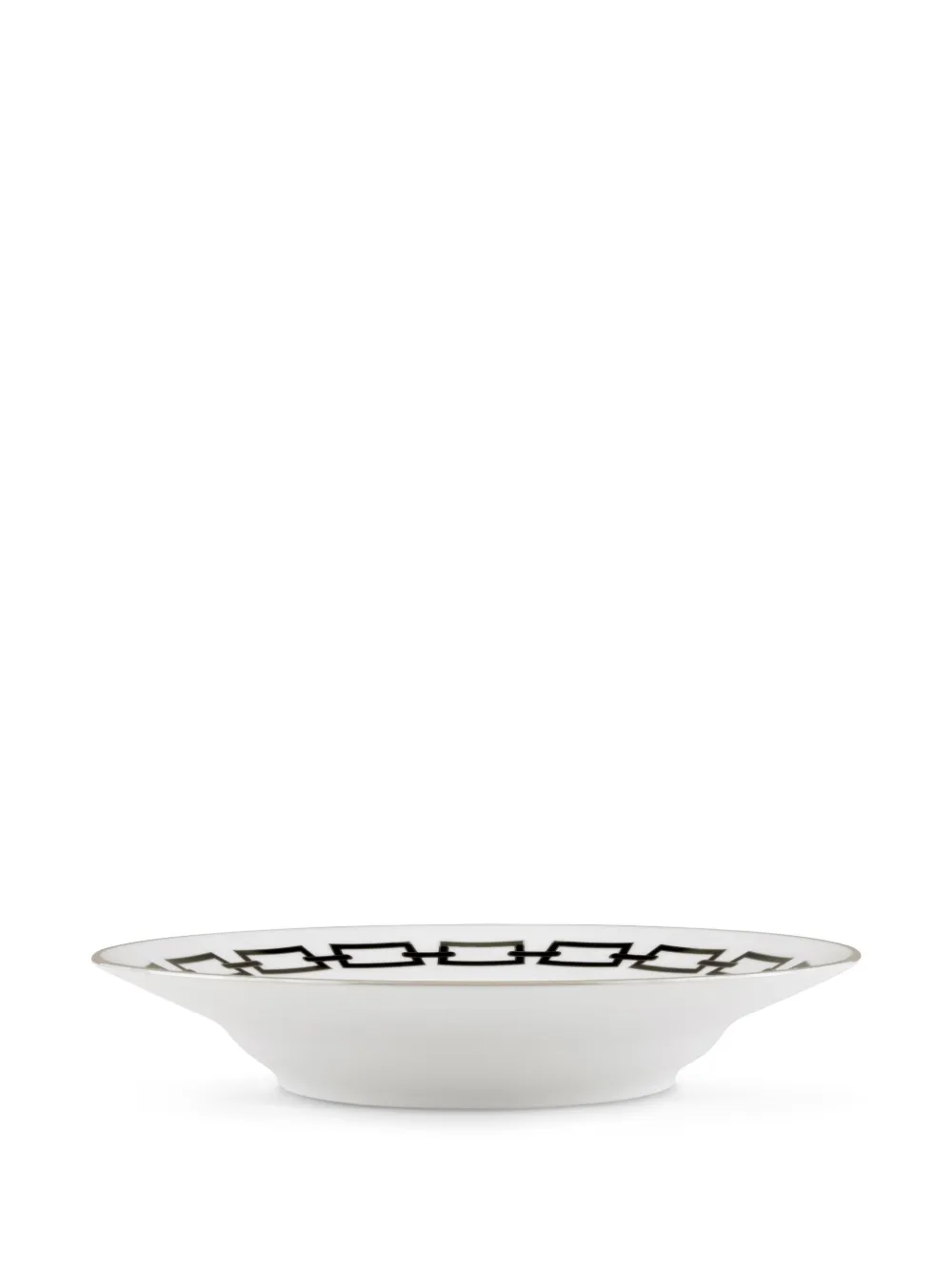Ginori 1735 Catene Nero Soup Plate (24.5cm) In Weiss