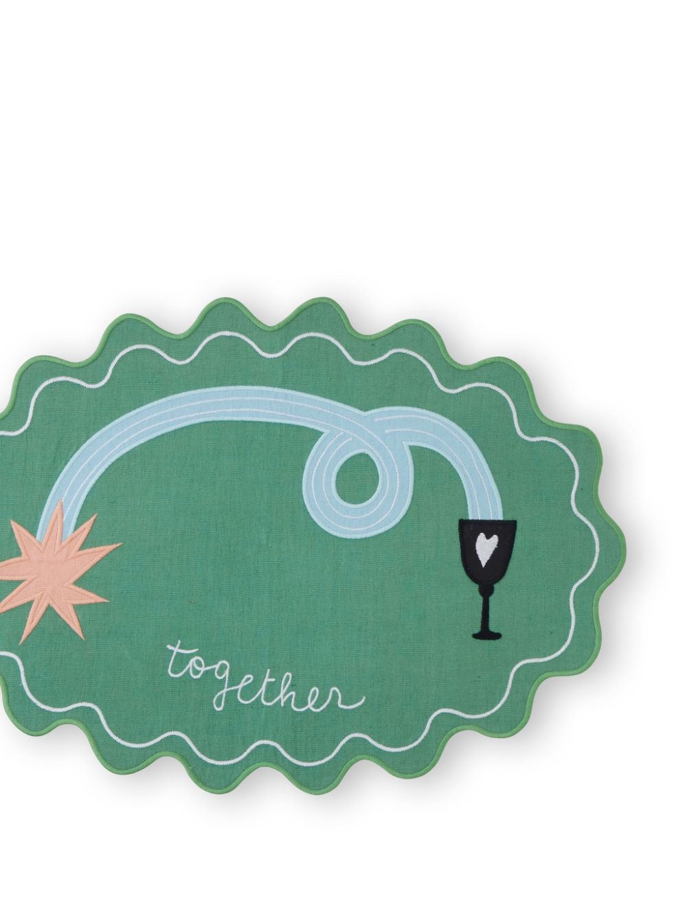 Bitossi Home Together placemat (48cm x 35cm) - Groen