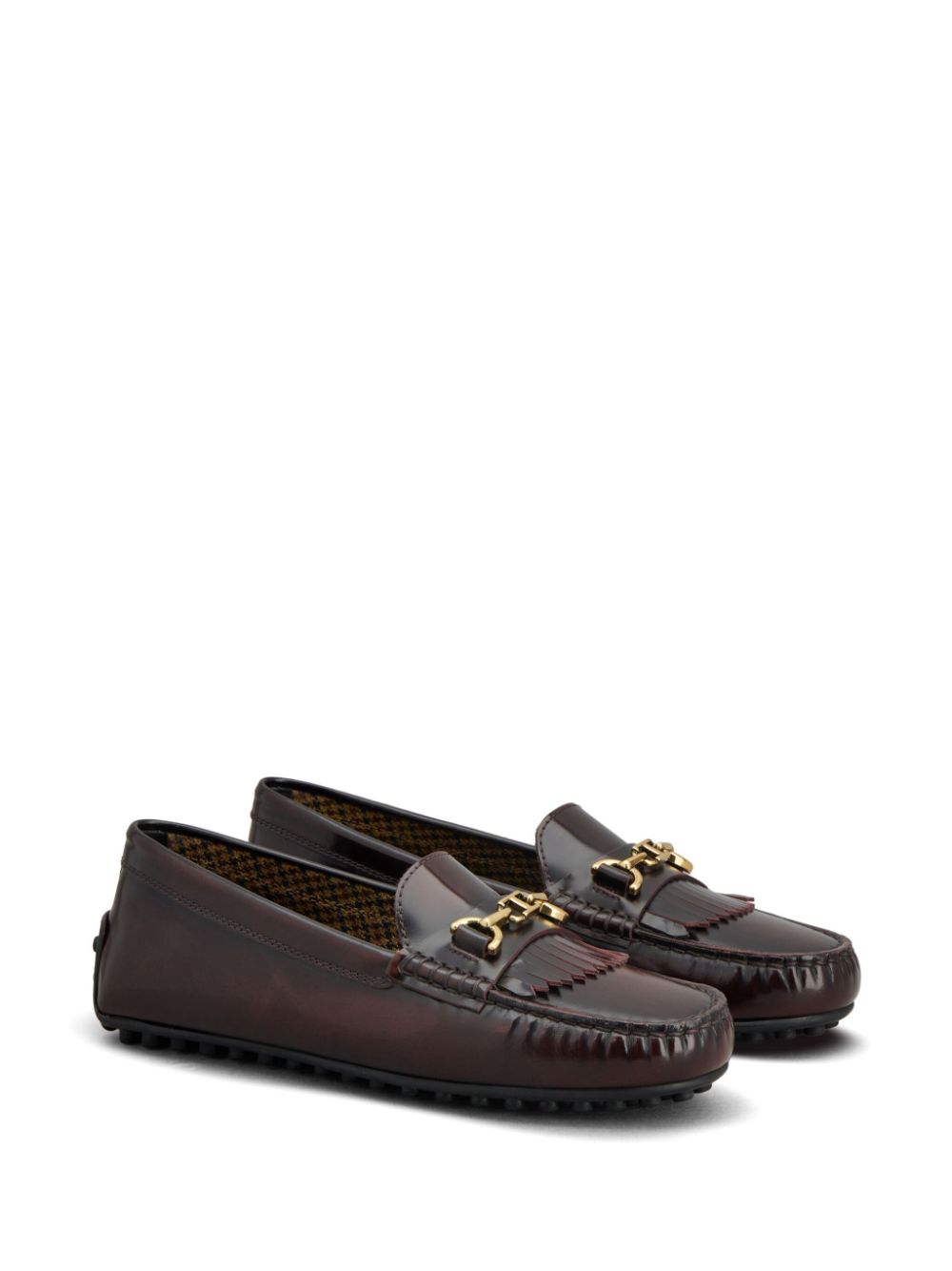 Tod's leather loafers Red