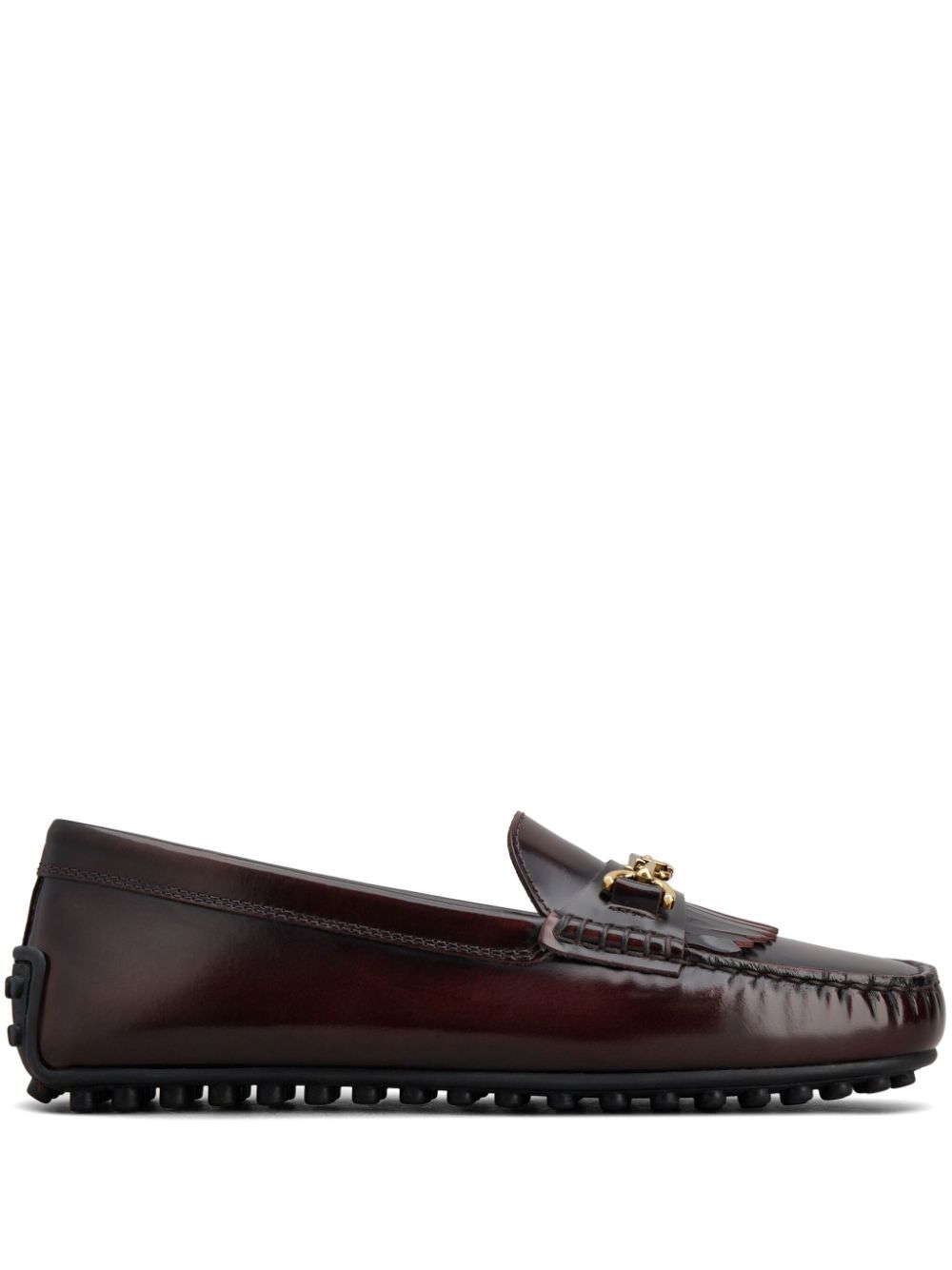 Tod's leather loafers Red