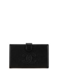 CHANEL Pre-Owned 1997-1999 CC Caviar Wallet long wallets - Black