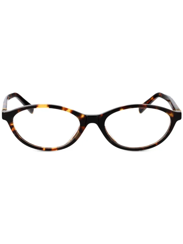 Miu Miu Eyewear キャットアイ眼鏡フレーム | ブラウン | FARFETCH JP