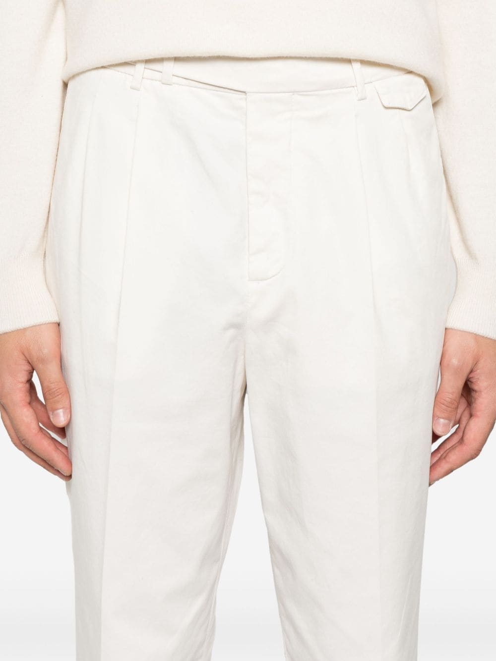 Shop Brunello Cucinelli Tailored Trousers In Weiss