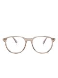 Montblanc wayfarer-frame glasses - Brown