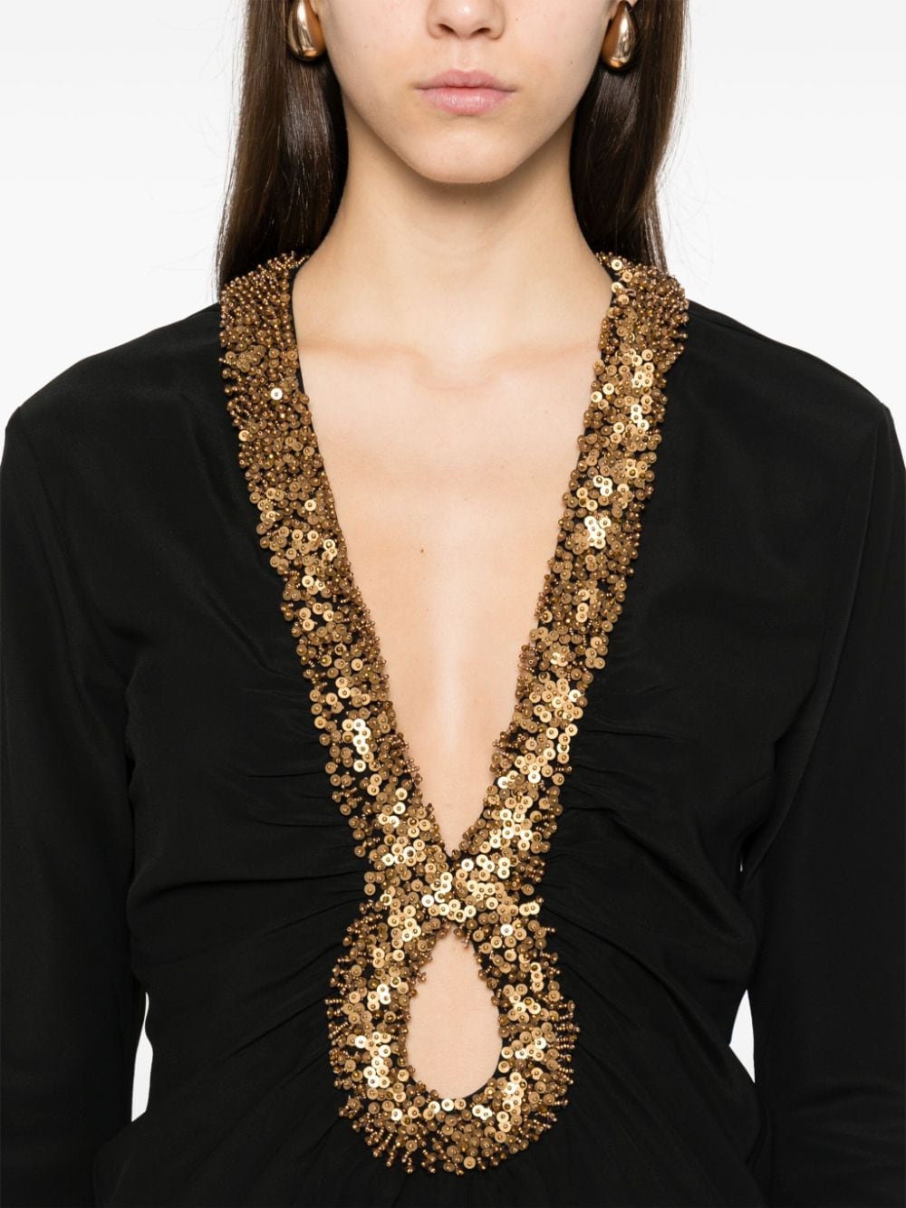 Shop Johanna Ortiz Sensual Aura Blouse In Black