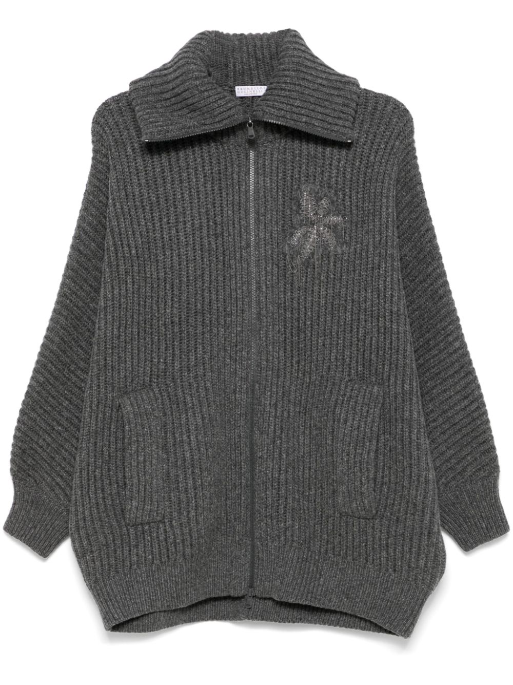 Brunello Cucinelli cashmere cardigan - Grey