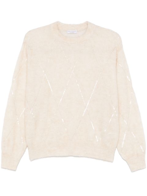 Brunello Cucinelli sequin-embellished sweater Women