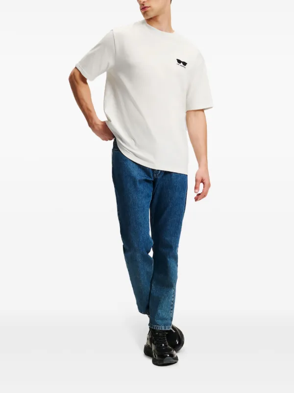 Karl Lagerfeld Logo Print t-shirt | White | FARFETCH JO