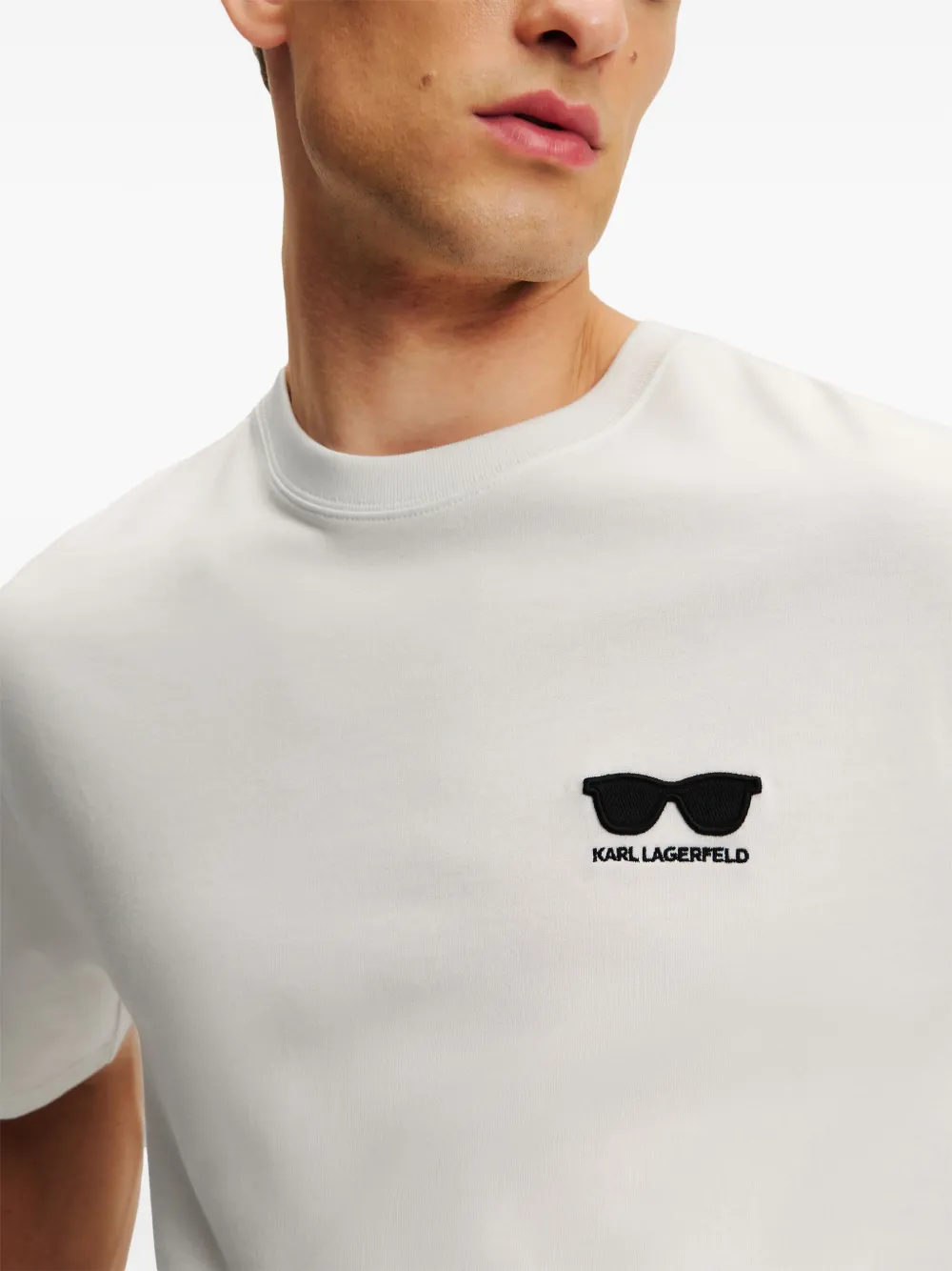 Karl Lagerfeld T-shirt met logoprint Wit