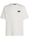 Karl Lagerfeld logo print t-shirt - White