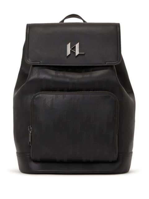 Karl Lagerfeld K/Plak perforated backpack