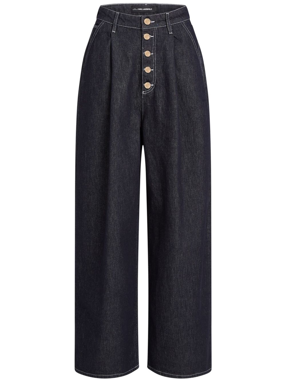 button-fly wide-leg jeans