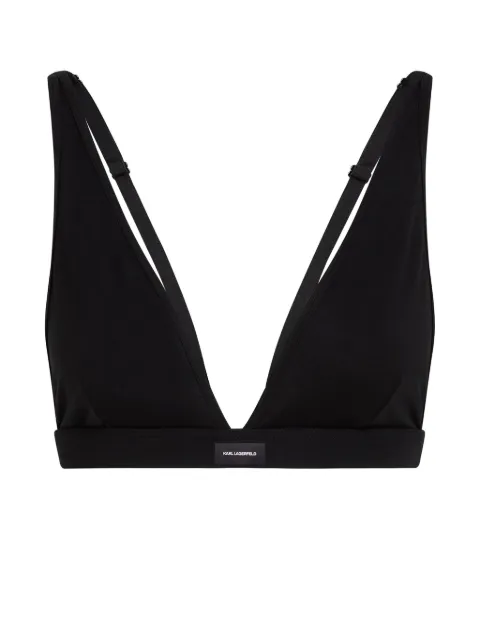 Karl Lagerfeld bralette con logo Essential
