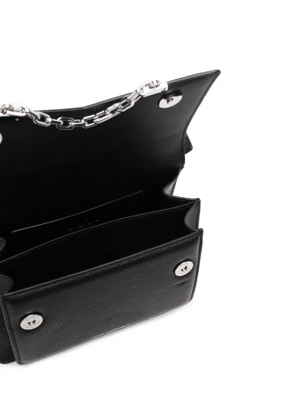 Karl Lagerfeld K/Seven Grainy Leather Shoulder Bag | Black | FARFETCH