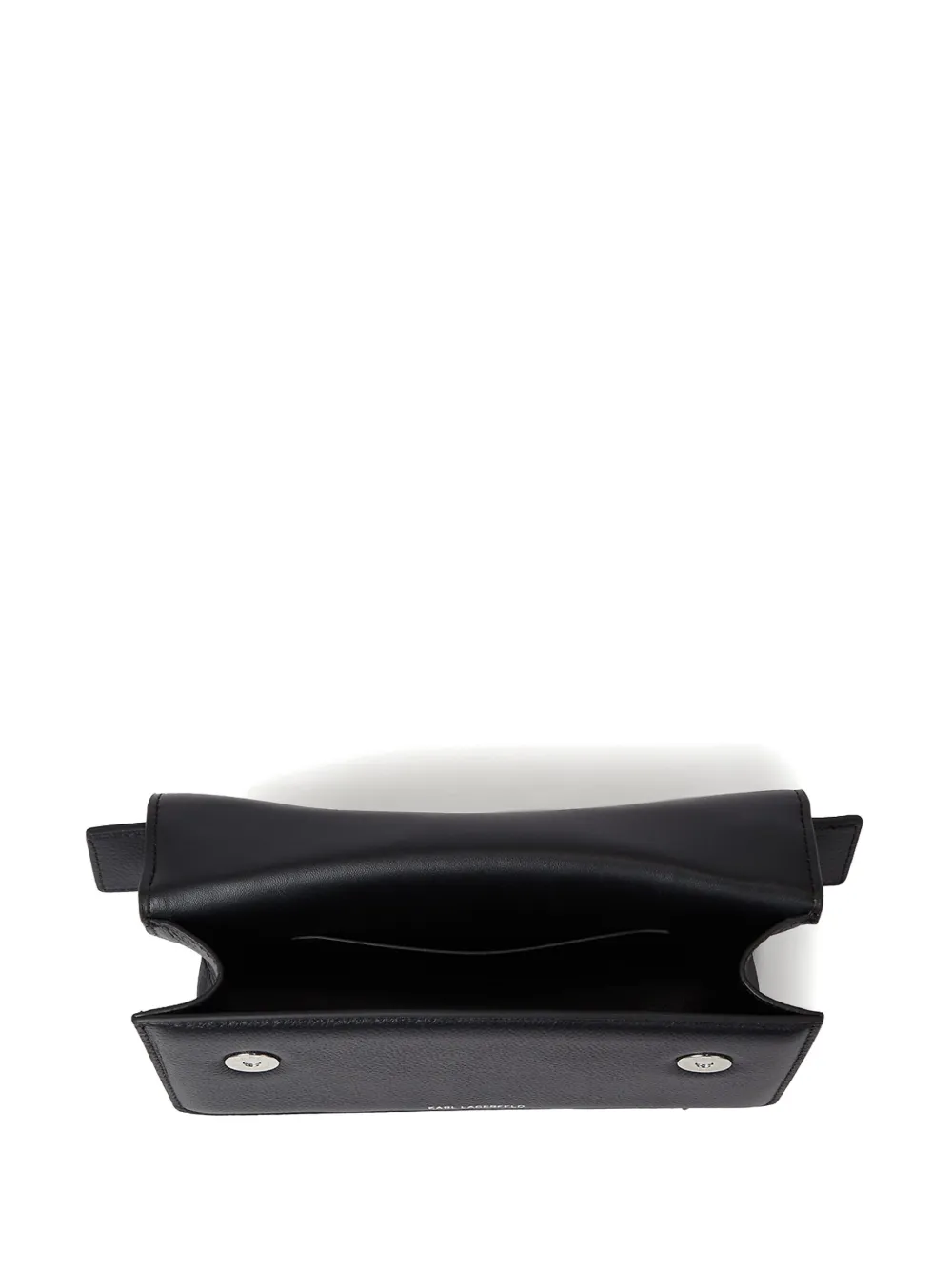 Karl Lagerfeld K/seven Grainy Leather Cross Body Bag In 999