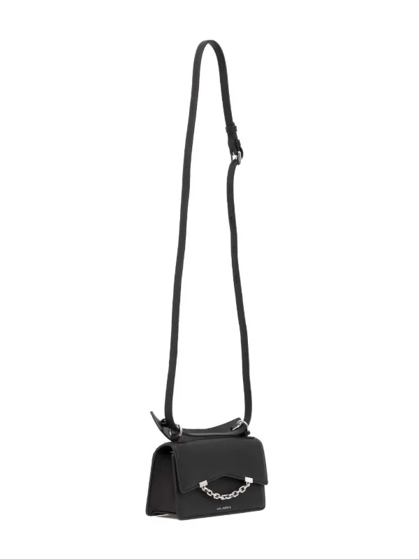 Karl Lagerfeld K/Seven Grainy Leather Cross Body Bag Black