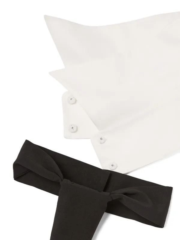 Karl Lagerfeld ネクタイ つけ襟 | ブラック | FARFETCH JP