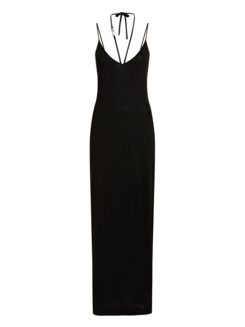 Karl Lagerfeld Signature-plaque dress