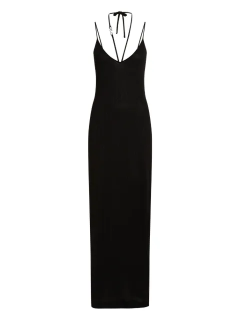 Karl Lagerfeld Copricostume DNA Shine con scollo all'americana