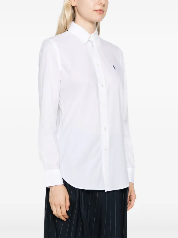 Polo Ralph Lauren Polo Pony-embroidered Shirt | White | FARFETCH