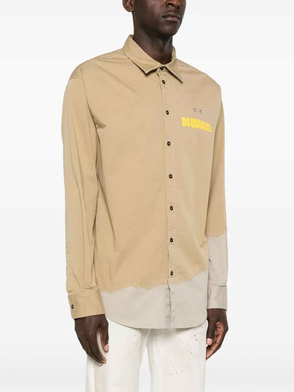 DSQUARED2 Robuust overhemd Beige