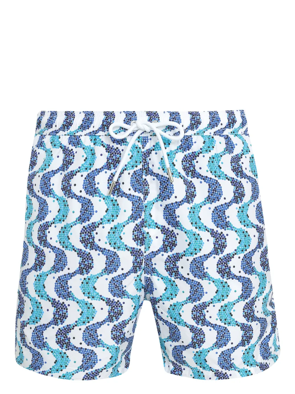Amir Slama wave-print swim shorts | Blue | Image 1