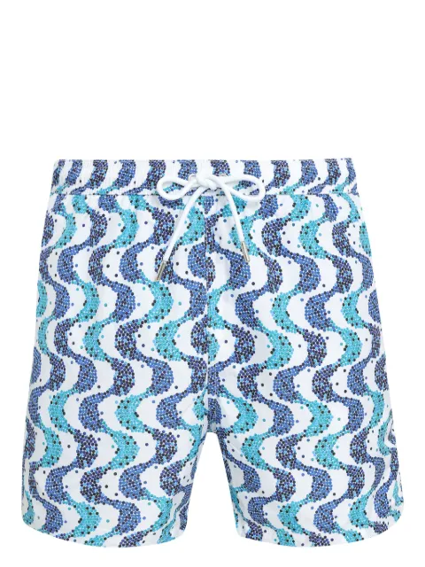 Amir Slama wave-print swim shorts