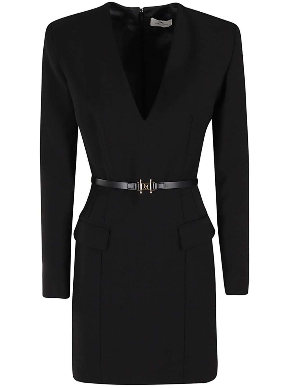 Elisabetta Franchi belted mini dress - Black