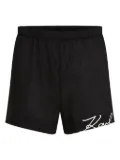 Karl Lagerfeld K/Signature beach shorts - Black