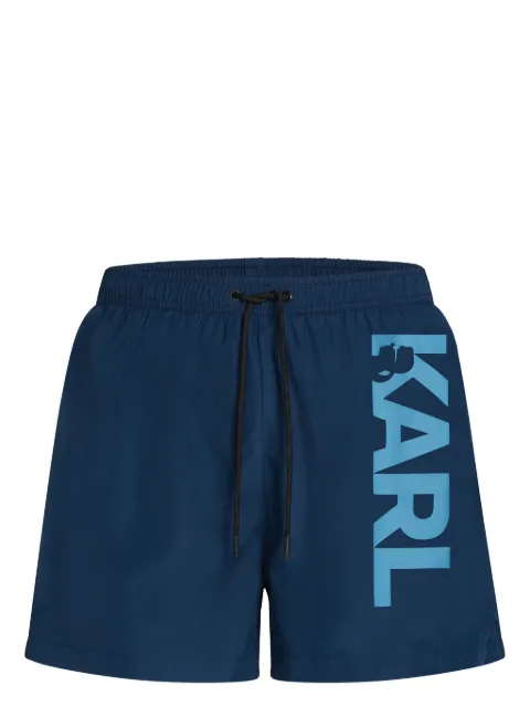 Karl Lagerfeld logo swim shorts
