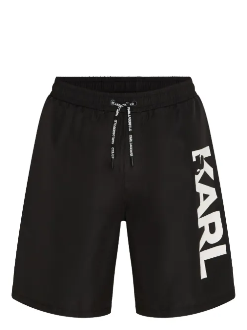 Short de bain à logo imprimé - Karl Lagerfeld - Modalova