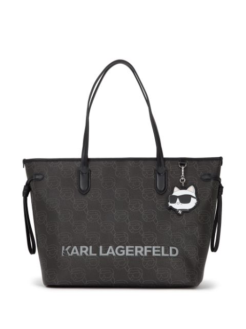 Karl Lagerfeld large Ikon-monogram tote bag WOMEN